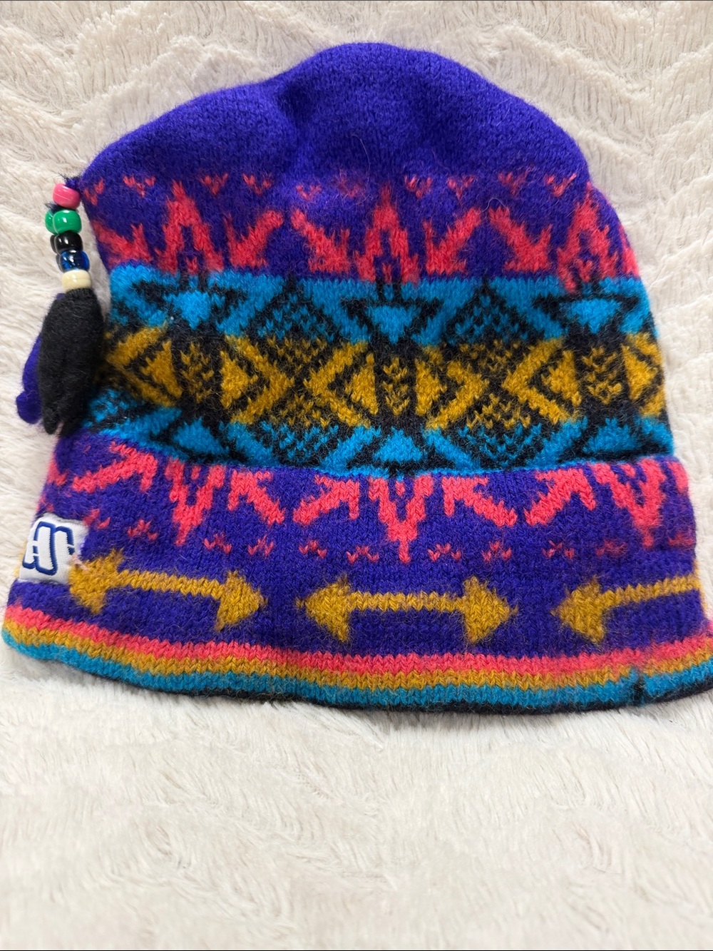 Murray Merkley VTG Thick Warm Wool Nordic Ski Snowboard Hat , made in Canada